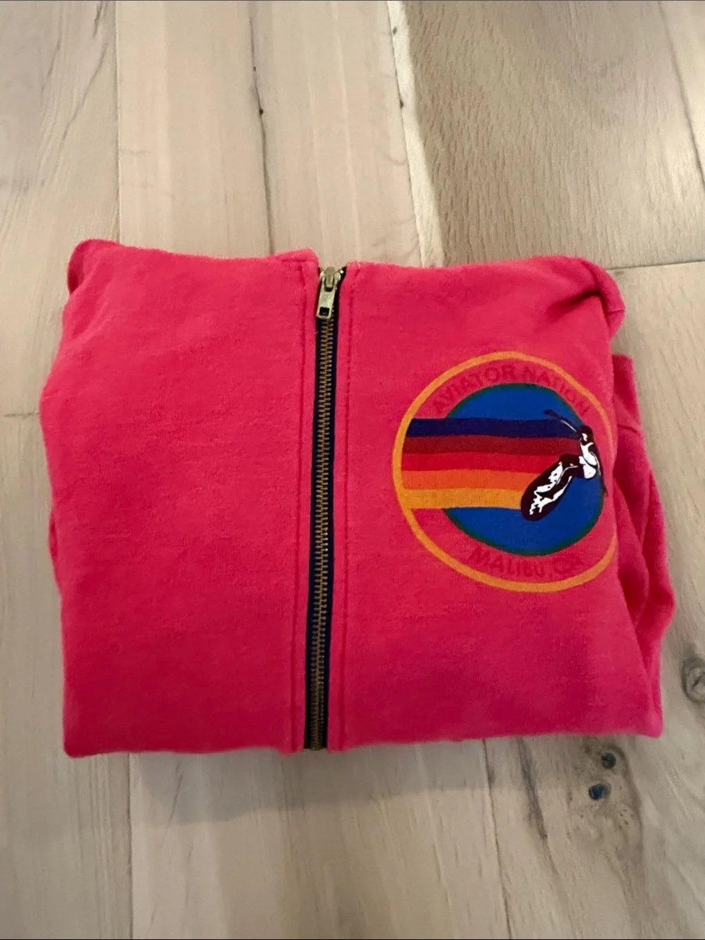 Aviator nation Zip-Up Hoodie with Colorful Badge - Picture 7 of 7